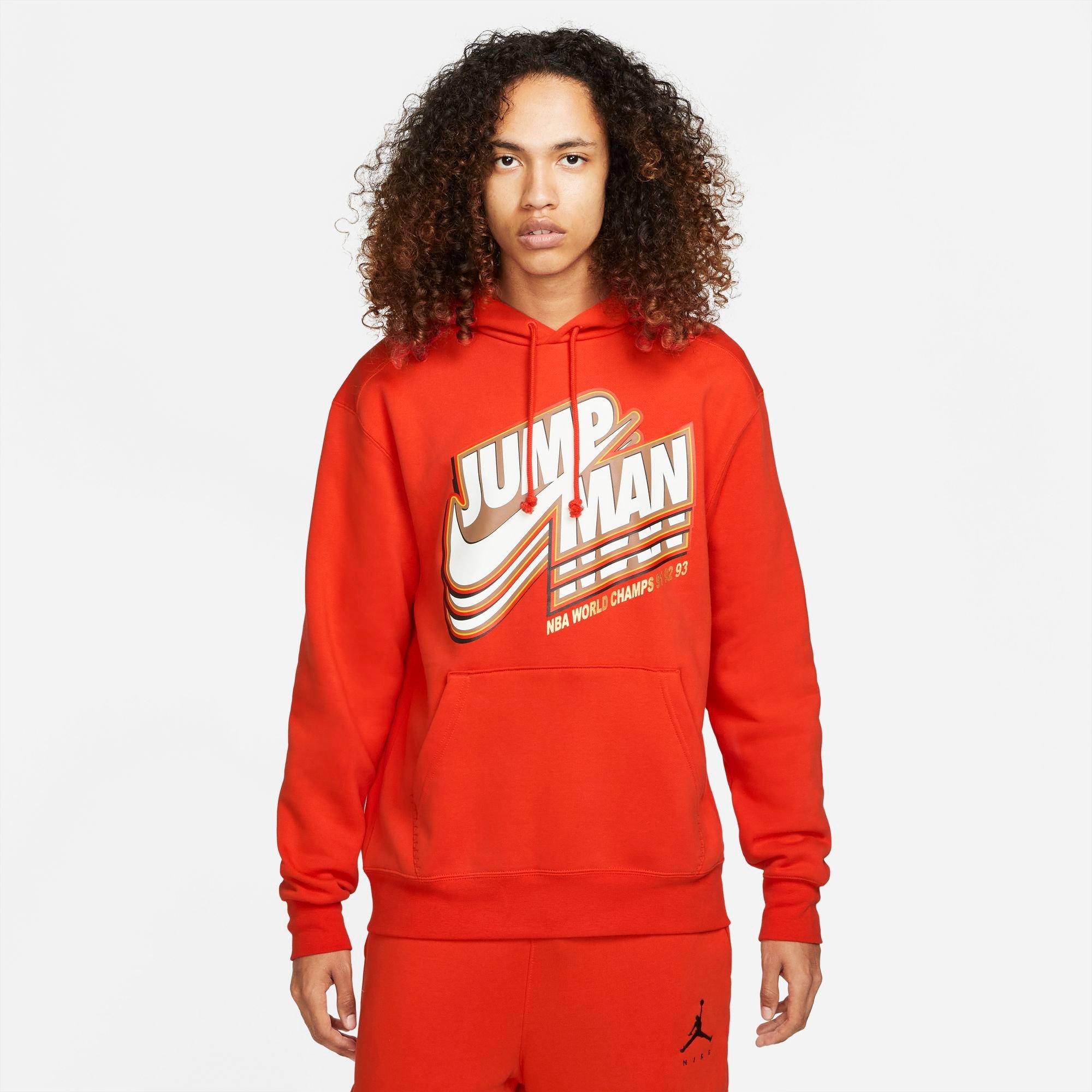 Red jumpman cheap hoodie